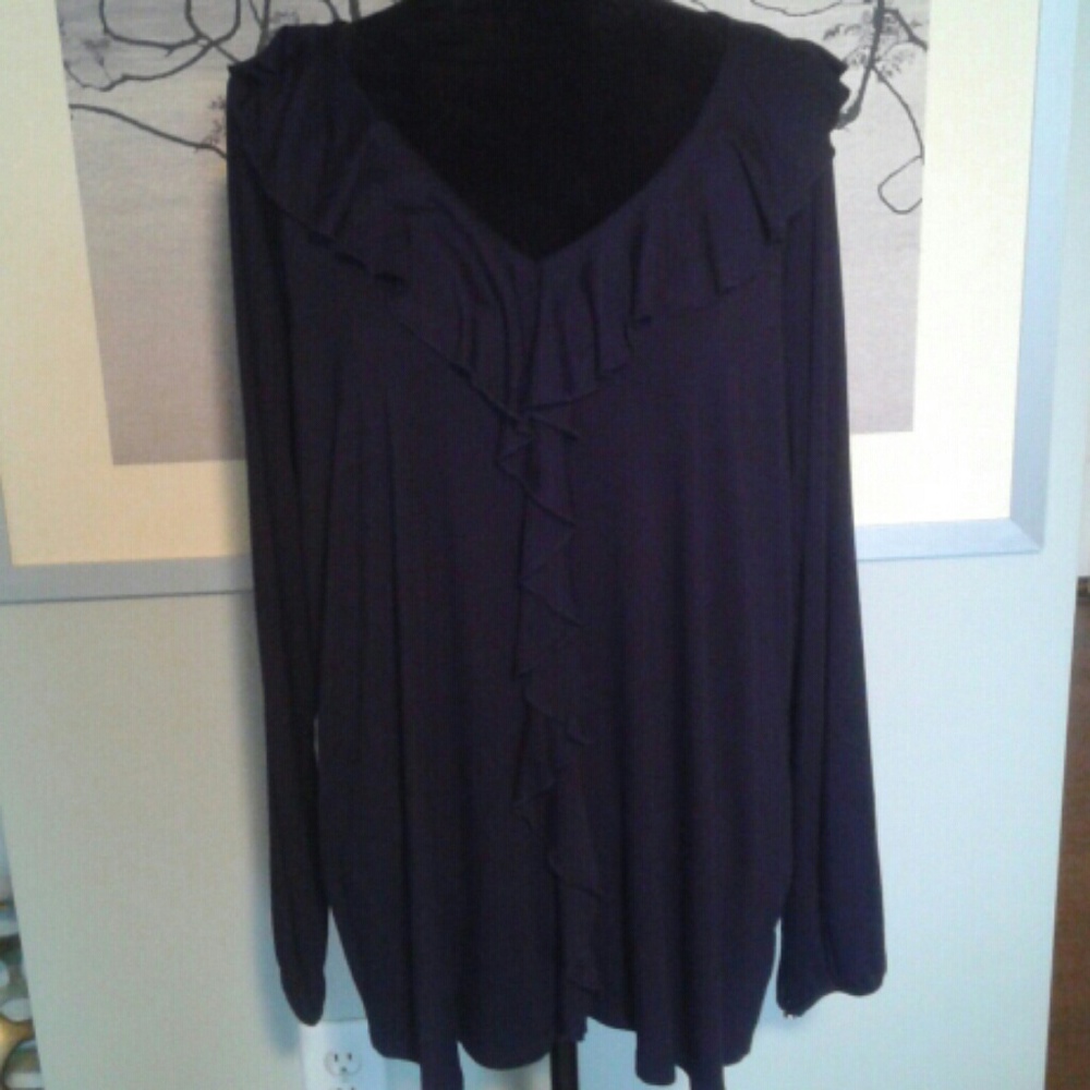 Plus Size Navy blue blouse